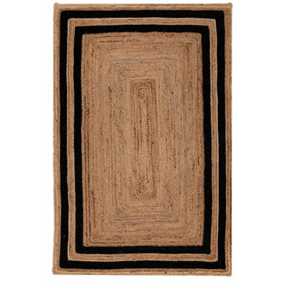 Rectangle Jute with Black Border - Milagro Collective