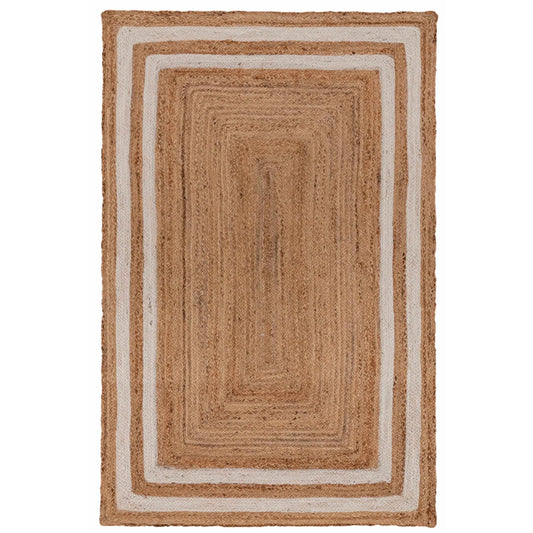Rectangle Jute with White Border - Milagro Collective