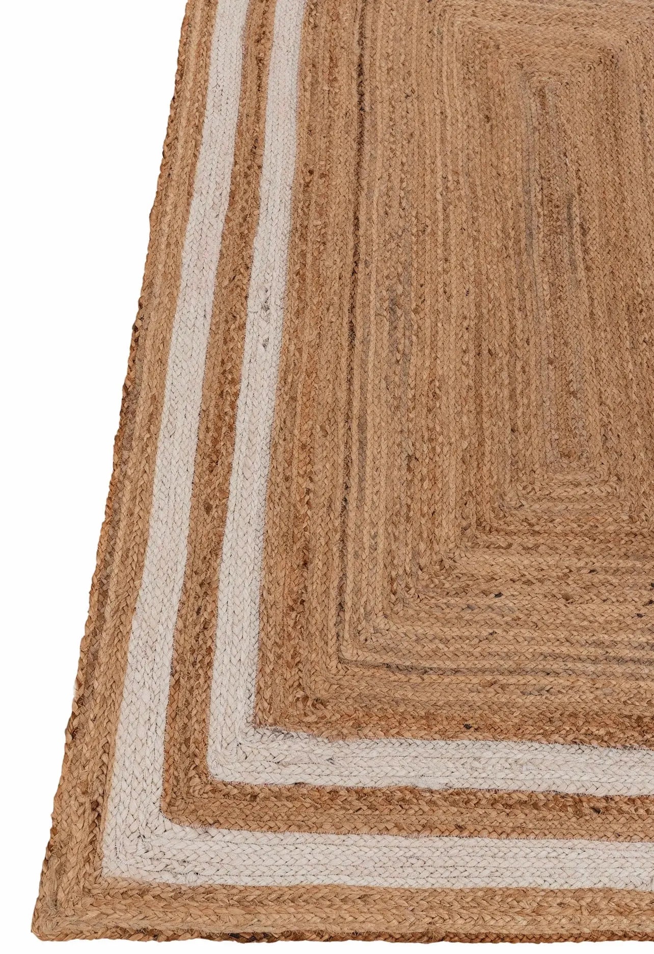 Rectangle Jute with White Border - Milagro Collective