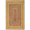 Rectangle Jute with Yellow Border - Milagro Collective