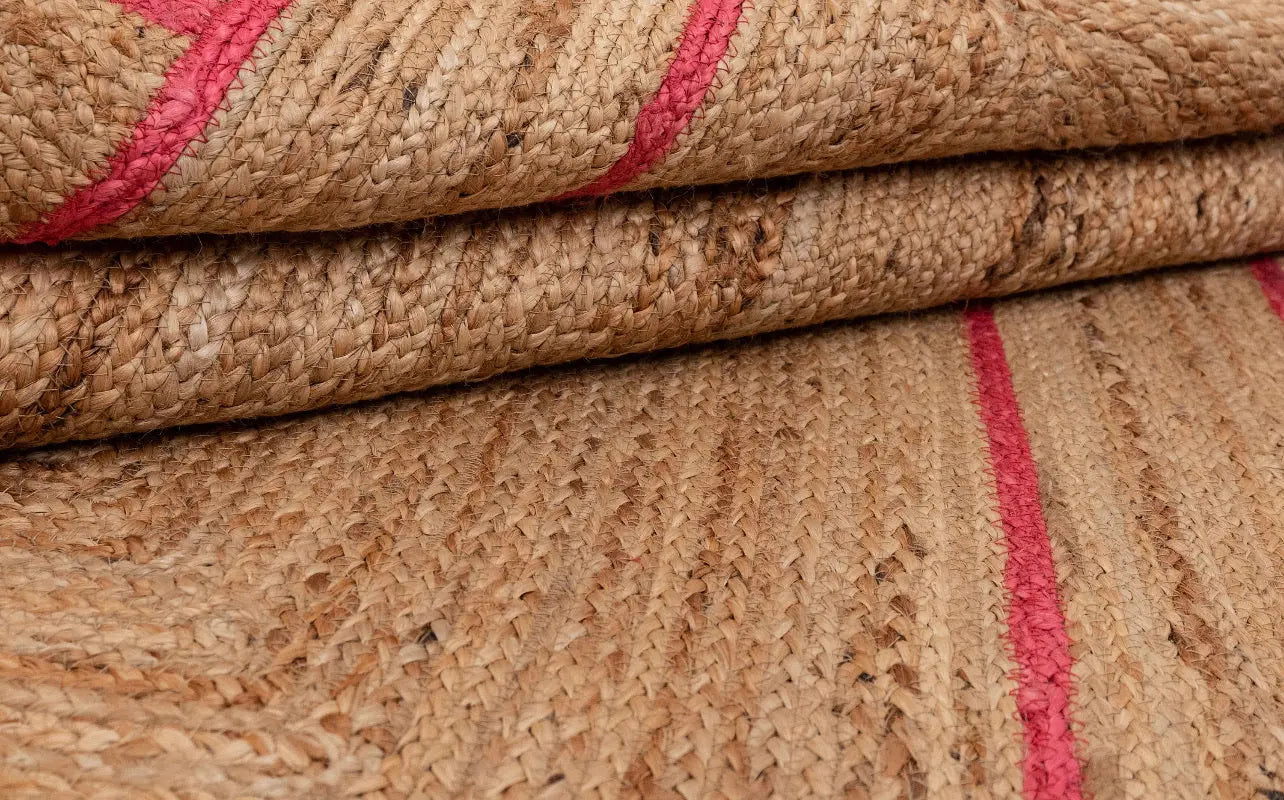 Scallop Jute with Fuchsia Border - Milagro Collective