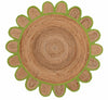 Scallop Jute with Lime Border - Milagro Collective