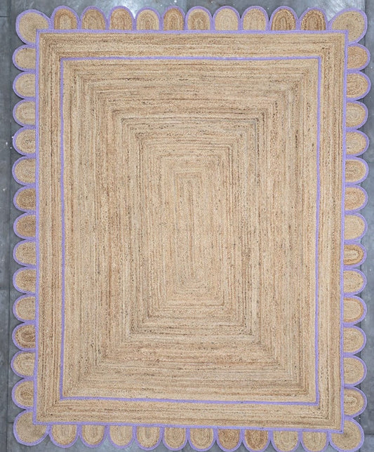 Scallop Jute Lavender 8 x 10 (in stock)
