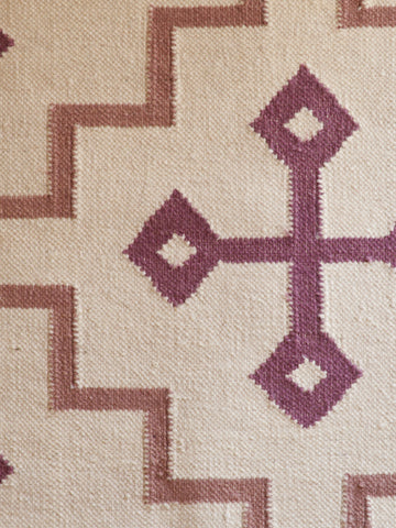 Pink Landmark Flatweave Dhurrie