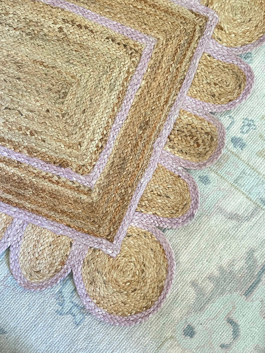Scallop Jute Lavender 8 x 10 (in stock)