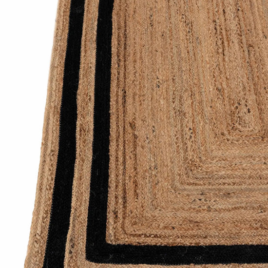 Rectangle Jute with Black Border - Milagro Collective