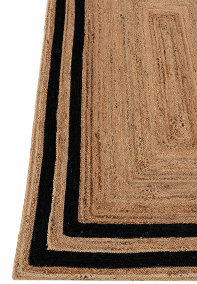 Rectangle Jute with Black Border - Milagro Collective