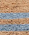 Rectangle Jute with Classic Blue Border - Milagro Collective