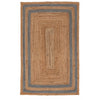 Rectangle Jute with Gray Border - Milagro Collective