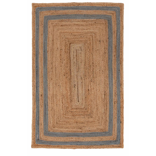 Rectangle Jute with Gray Border - Milagro Collective