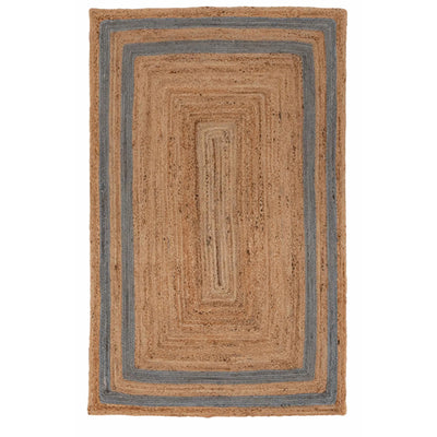 Rectangle Jute with Gray Border - Milagro Collective