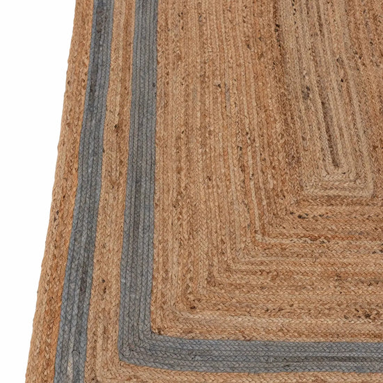 Rectangle Jute with Gray Border - Milagro Collective