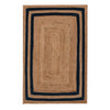 Rectangle Jute with Navy Border - Milagro Collective