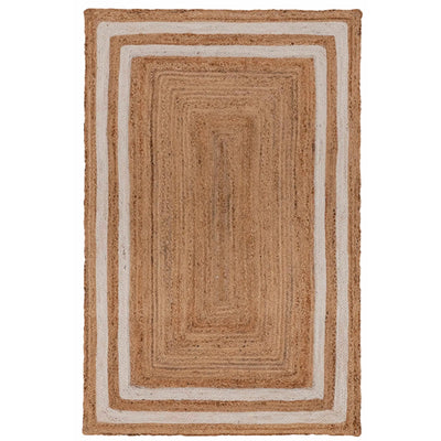 Rectangle Jute with White Border - Milagro Collective