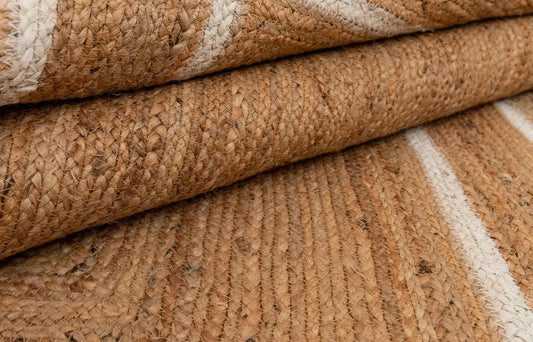Rectangle Jute with White Border - Milagro Collective