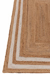 Rectangle Jute with White Border - Milagro Collective