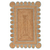 Scallop Jute with Baby Blue Border - Milagro Collective