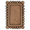 Scallop Jute with Black Border - Milagro Collective
