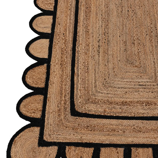 Scallop Jute with Black Border - Milagro Collective