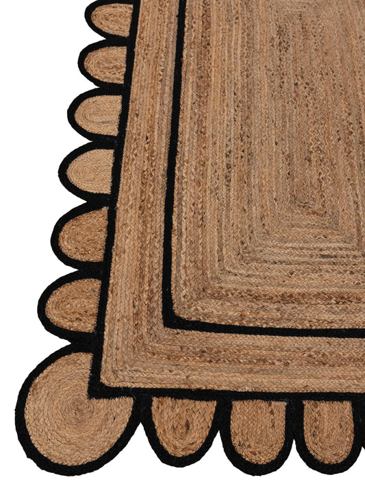 Scallop Jute with Black Border - Milagro Collective