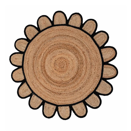 Scallop Jute with Black Border - Milagro Collective