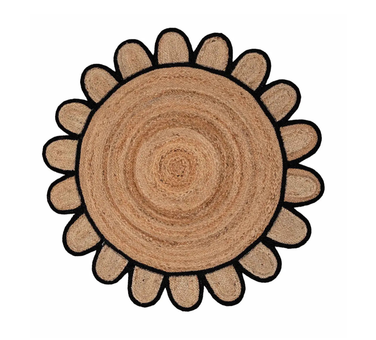Scallop Jute with Black Border - Milagro Collective