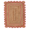 Scallop Jute with Fuchsia Border - Milagro Collective