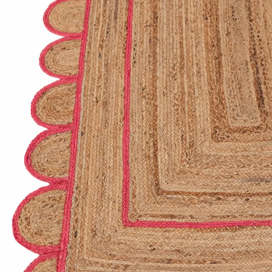 Scallop Jute with Fuchsia Border - Milagro Collective