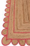 Scallop Jute with Fuchsia Border - Milagro Collective