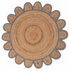 Scallop Jute with Gray Border - Milagro Collective