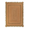 Scallop Jute with Green Border - Milagro Collective