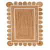Scallop Jute with White Border - Milagro Collective