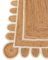 Scallop Jute with White Border - Milagro Collective