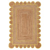 Scallop Jute with Yellow Border - Milagro Collective