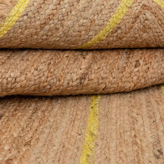 Scallop Jute with Yellow Border - Milagro Collective