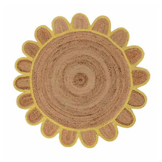 Scallop Jute with Yellow Border - Milagro Collective