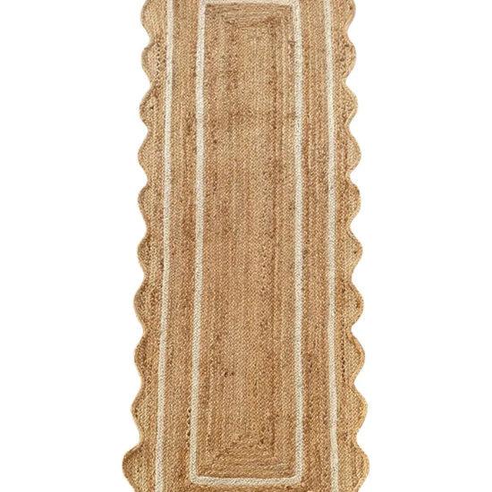 Wavy Jute with White Border - Milagro Collective