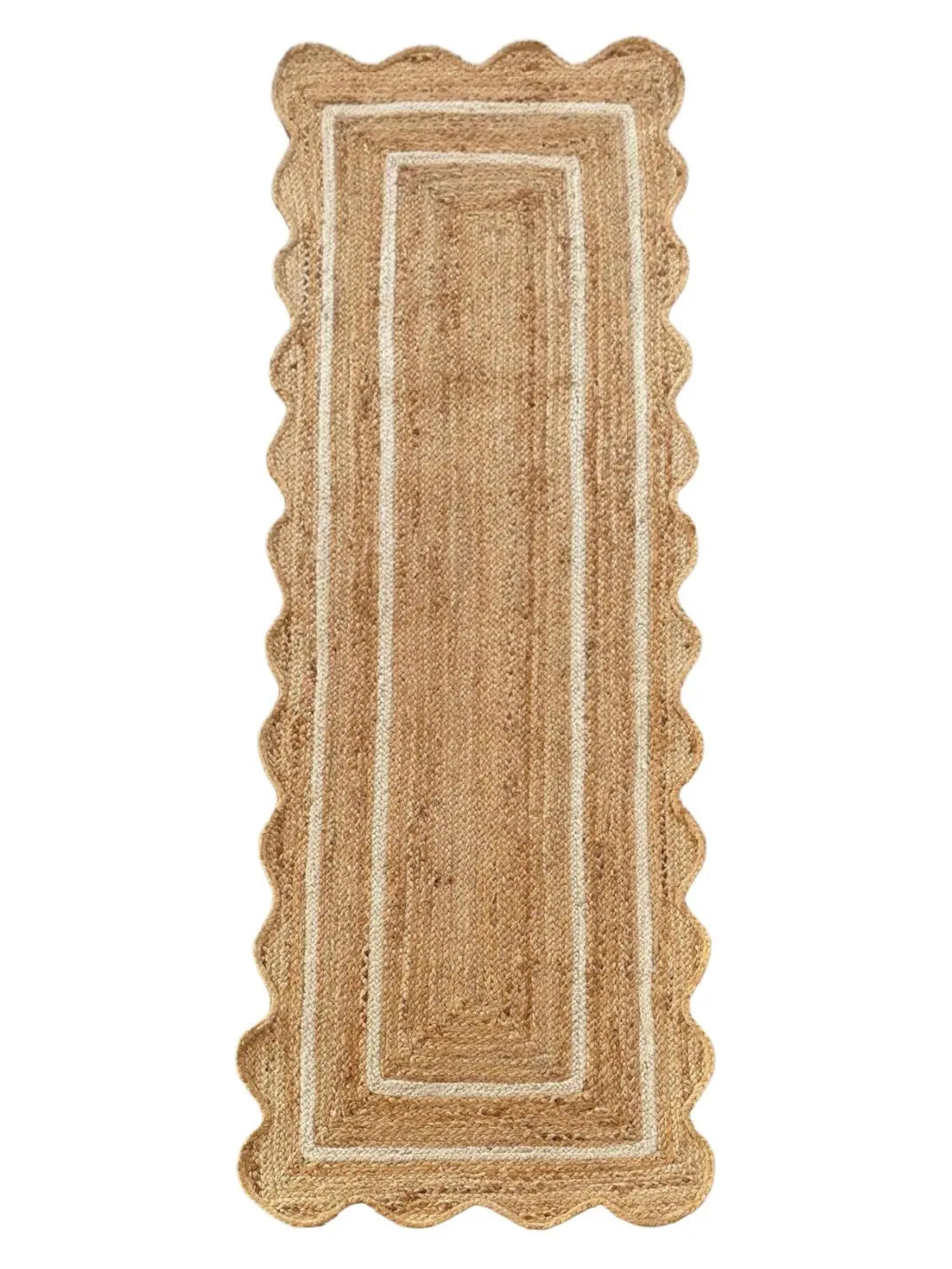Wavy Jute with White Border - Milagro Collective