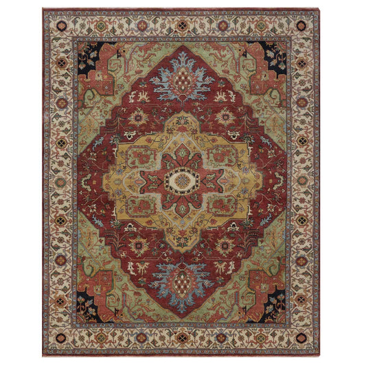 Alcott antiqued heriz rug, full view