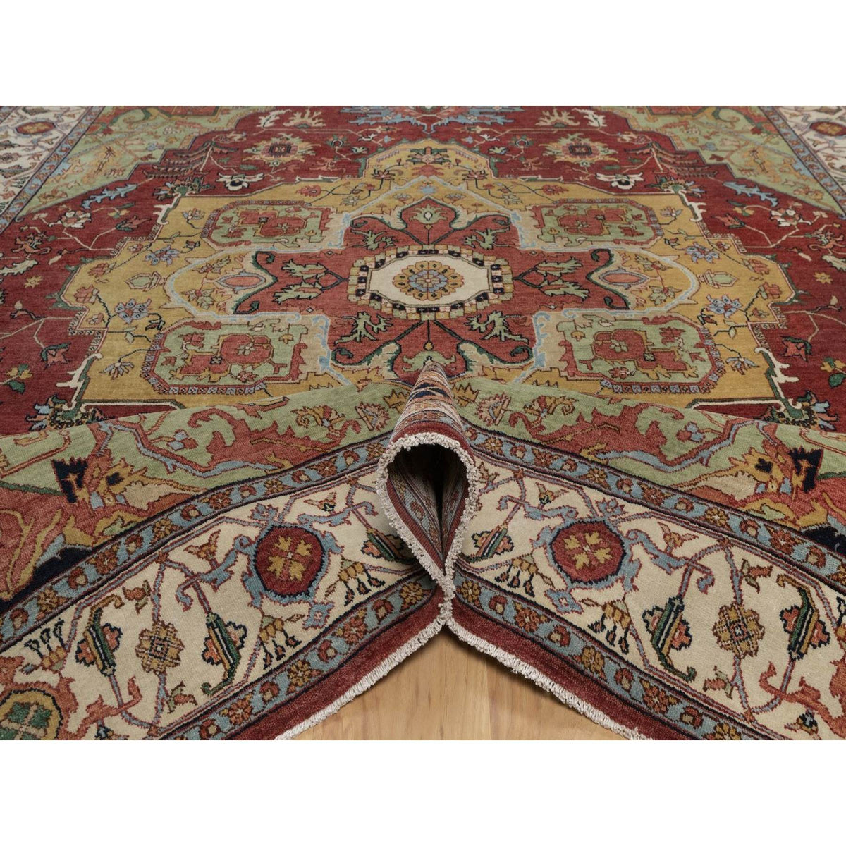 Alcott antiqued heriz rug, view 6