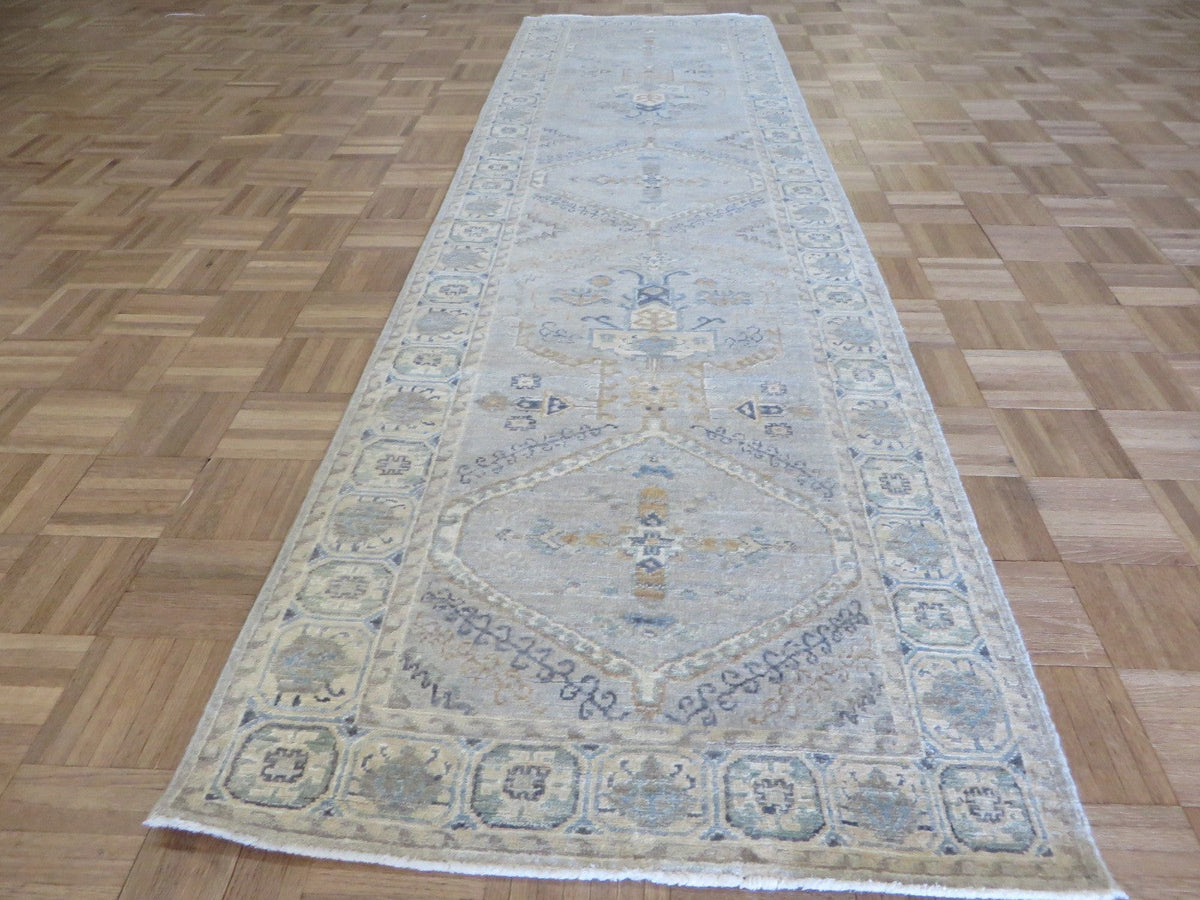 Ashcombe hand-knotted Peshawar runner — view 2