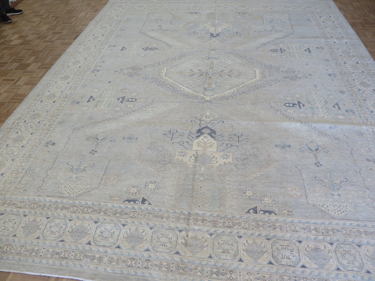 Auden hand-knotted Peshawar rug — view 2