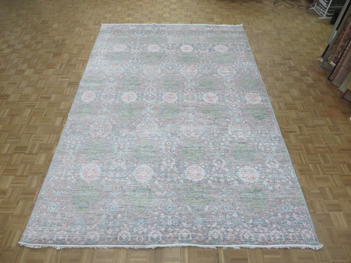 Avondale mamluk-style geometric rug, full rug view