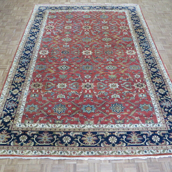 Calloway antiqued serapi heriz rug, full view