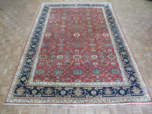Calloway antiqued serapi heriz rug, full view