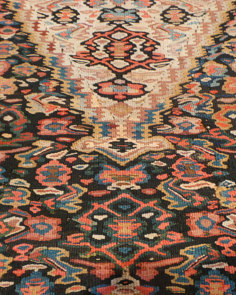 Cecily vintage persian wool rug, detail view 4