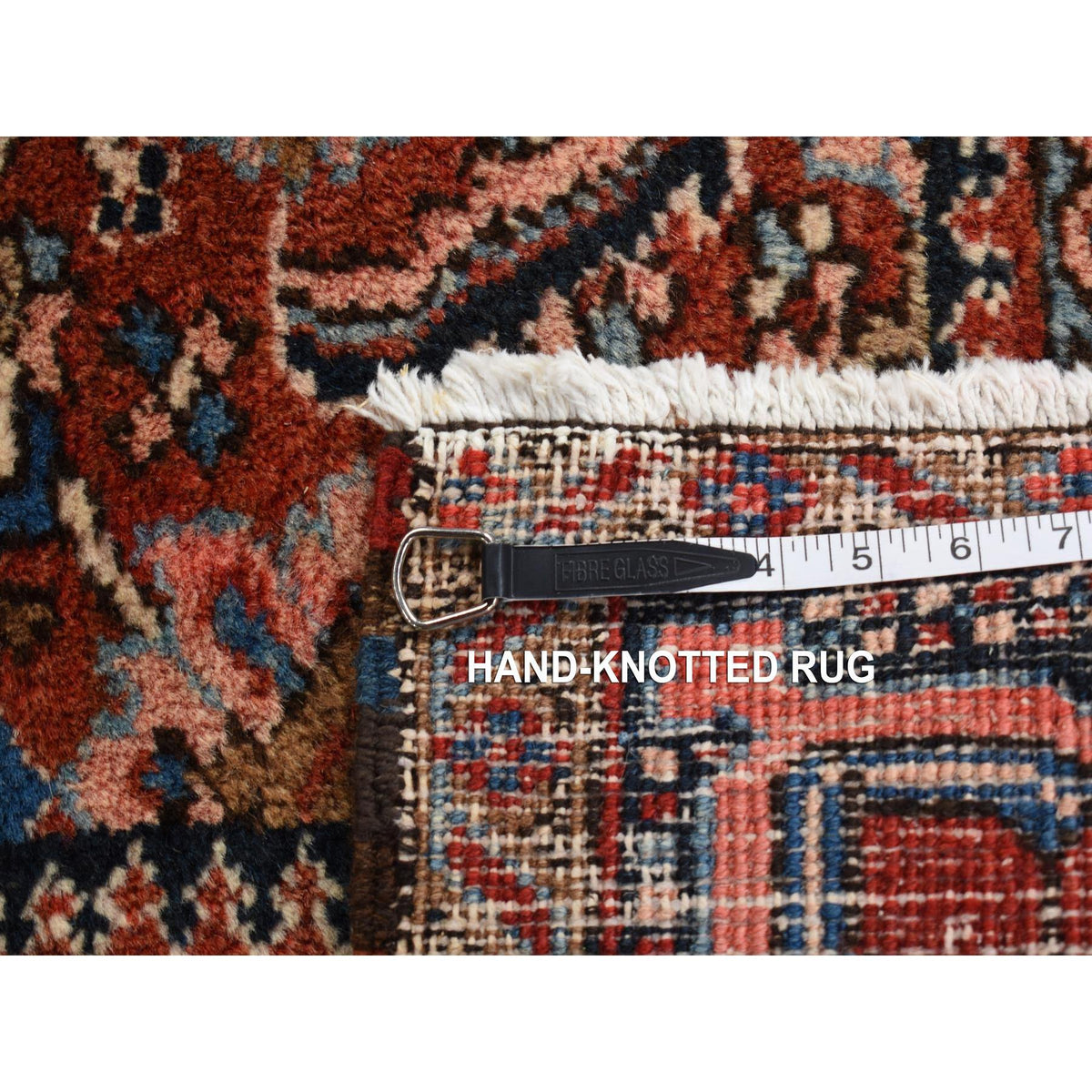Constance vintage persian heriz rug, detail view 12
