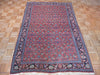 Delphine vintage persian bijar rug, full view