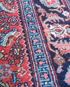 Delphine vintage persian bijar rug, detail view 6