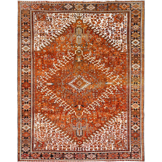 Ellsworth semi-antique persian heriz rug, full view
